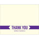 Purple Thank You Banner Note Cards Image 1 of 3